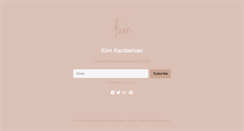 Desktop Screenshot of kiimkardashian.com